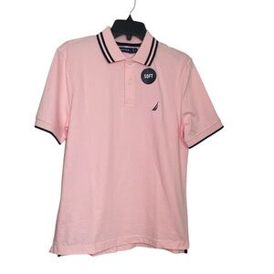 Nautica classic fit solid pink Polo sz S